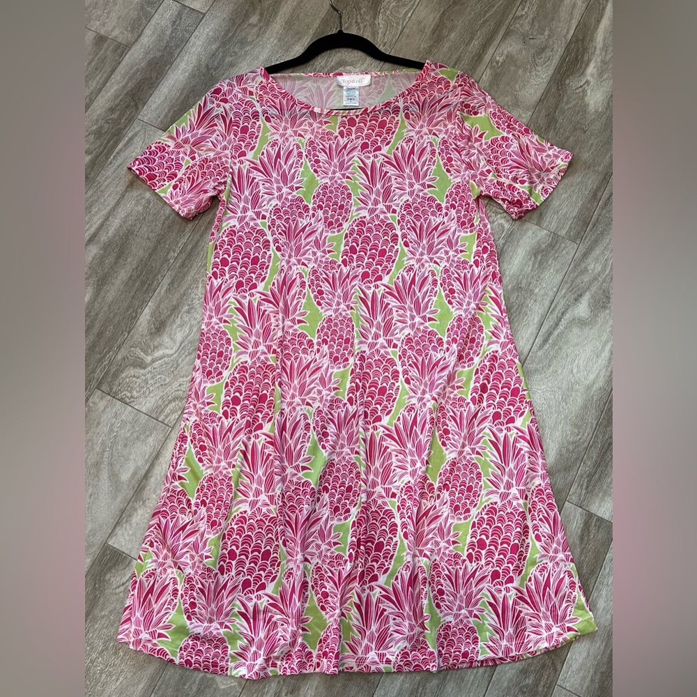 NWT ‘TopItOff’ Fun Patterned Sheath Dress, Size S